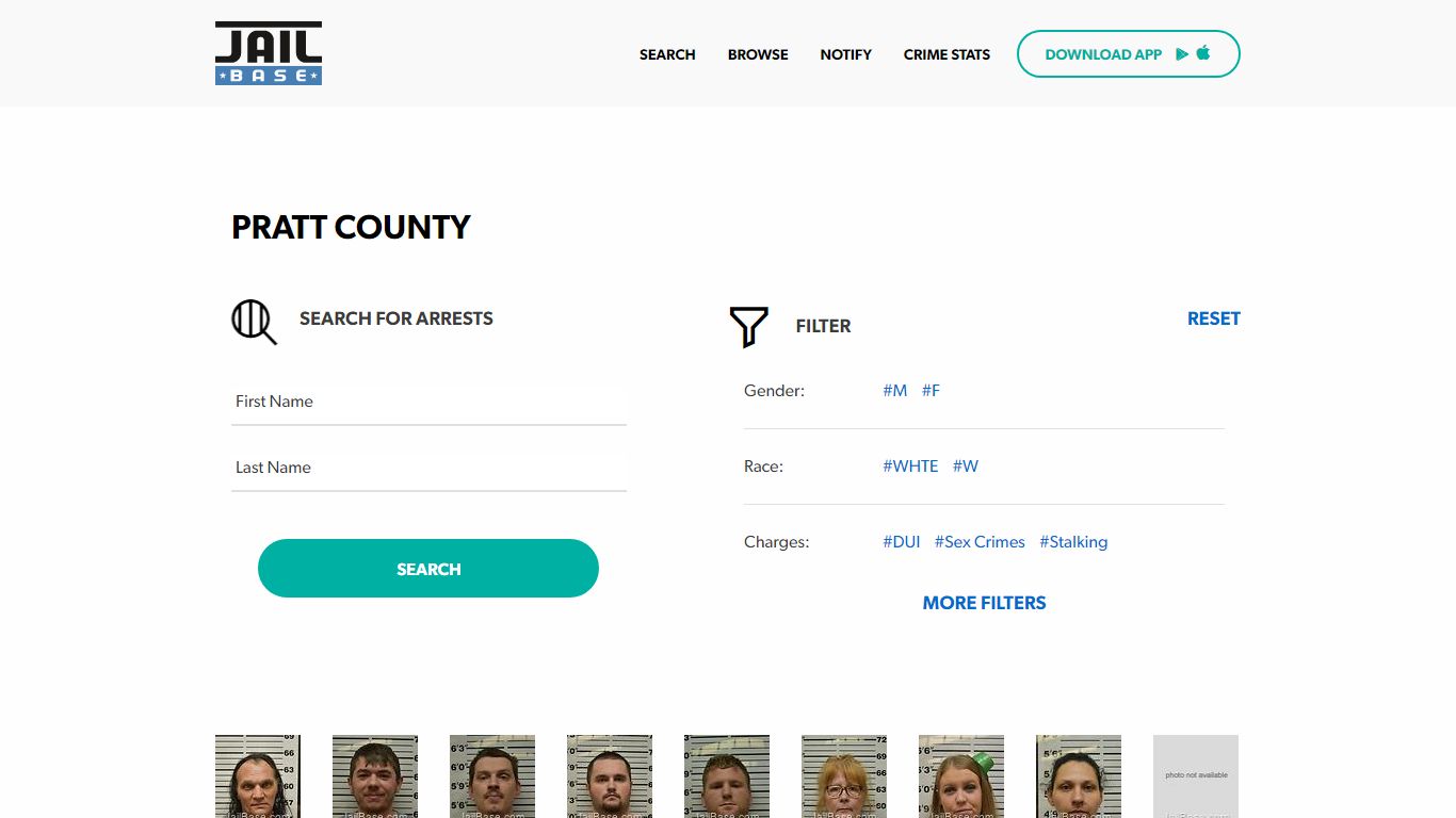 Pratt County Jail Inmate Search and Mugshots | JailBase